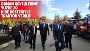 Akyazı'da orman köylülerine hibe destekli 10 traktör verildi