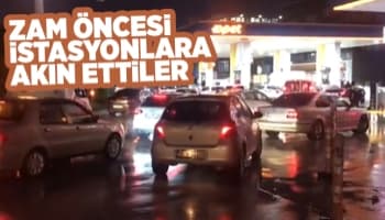 Akaryakıt istasyonlarında kuyruk