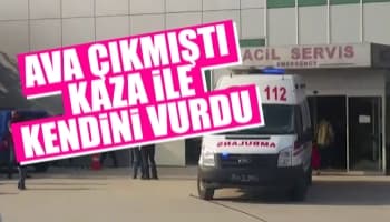 Avdan dönerken kazayla kendini vurdu