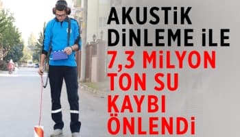 102 bin kişinin yıllık su ihtiyacı tasarruf edildi