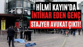 Çark Caddesi'nde İntihar Eden Genç Stajyer Avukat Çıktı