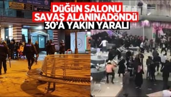 Düğün savaş alanına döndü: 30'a yakın yaralı