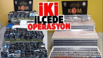 Çok sayıda kaçak sigara ürünü ele geçirildi