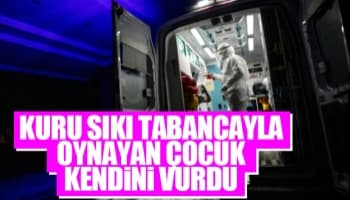 Kuru sıkı tabancayla oynarken kendini vurdu