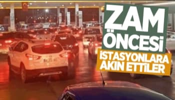 Akaryakıt istasyonlarında kuyruk