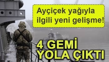 Ayçiçek yağı yüklü gemiler geliyor