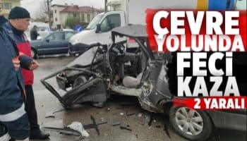 Çevre yolunda kaza: 2 yaralı