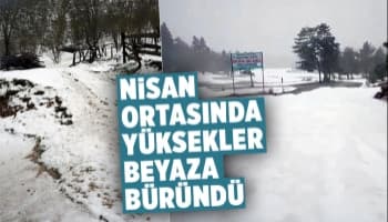 Nisan ortasında kar etkili oluyor