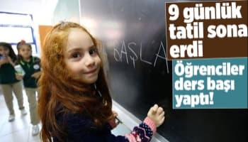 Öğrenciler ders başı yaptı