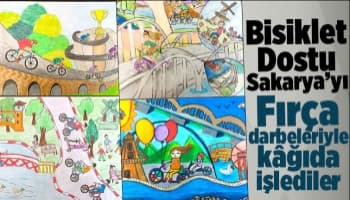 Bisiklet Dostu Şehir Sakarya resim yarışmasında ödüller sahiplerini buldu
