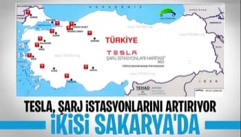Tesla'dan Sakarya'ya iki şarj istasyonu