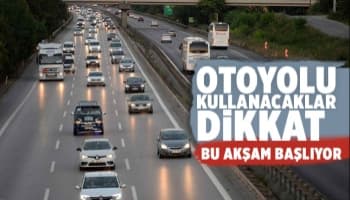 Otoyol çalışması var