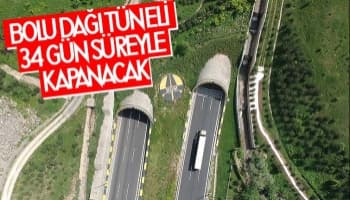 Bolu Dağı tüneli 34 gün kapalı