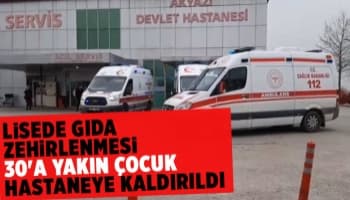 Okulda gıda zehirlenmesi: 30'a yakın çocuk hastanelik oldu