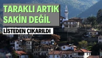 Taraklı Artık 'Sakin Şehir' Listesinde Değil