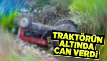 Traktör altında can verdi