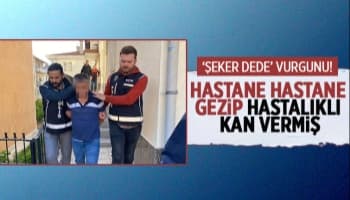 Hastane hastane gezip hastalıklı kan vermiş