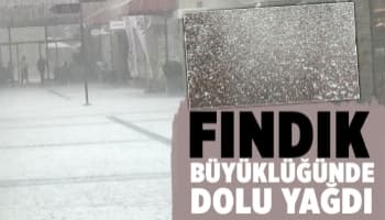 Yağmur yeniden bastırdı, dolu yağdı
