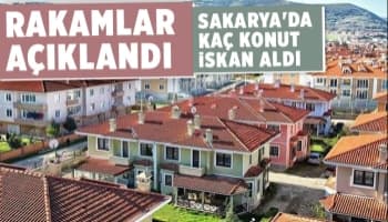 Sakarya'da iskan alan konut sayısı açıklandı
