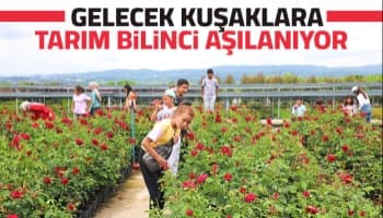 Büyükşehir’in tarım projeleri ile öğrencilere toprak bilinci aşılanıyor