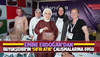 Emine Erdoğan'dan Büyükşehir standını ziyaret