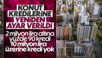 BDDK: 10 milyon TL üzeri olan konutlar için kredi imkanı olmayacak