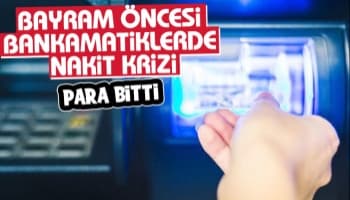 ATM'lerde para bitti