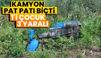 Kamyon pat patı biçti