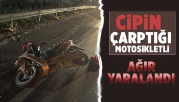 D-650’de cip ile motosiklet çarpıştı: 1 ağır yaralı