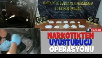 Durdurulan araçtan 1 kilo 867 gram metamfetamin çıktı
