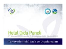 Helal Gıda ve Uygulamaları Paneline Davetlisiniz