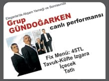 Grup Gündoğarken Elegante'ye Geliyor