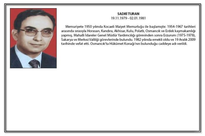 İşte Sakarya'da görev yapan valiler