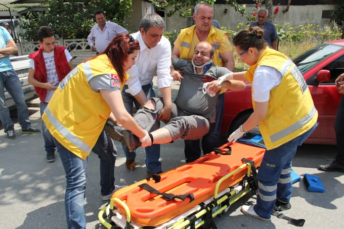 Palmiye Caddesi'nde trafik kazası