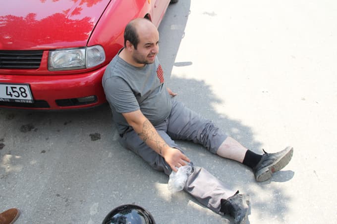 Palmiye Caddesi'nde trafik kazası