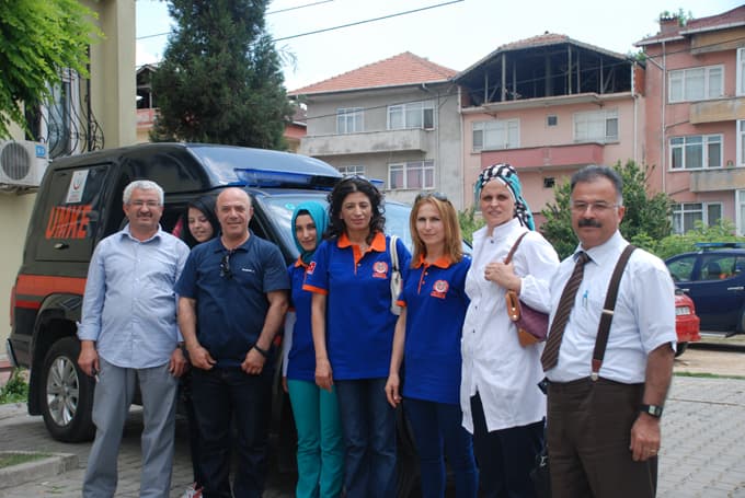 UMKE gönüllüleri, mülteci kampına gitti