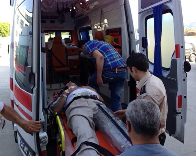 Akyazı'da kaza:1 yaralı