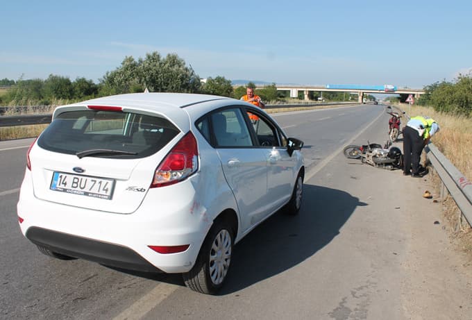 Akyazı'da kaza:1 yaralı