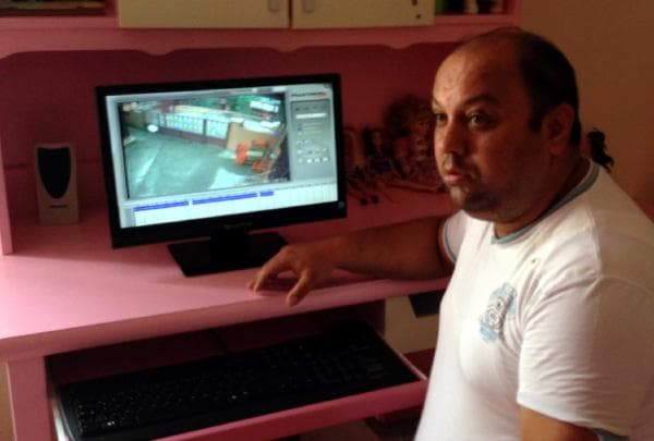 Güvenlik kamerasındaki görüntü şaşkına çevirdi