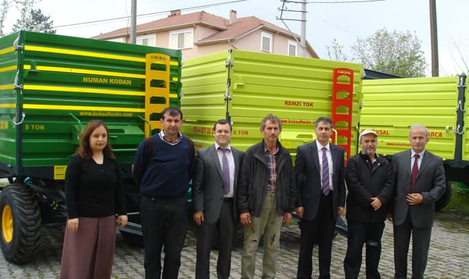 Zirai alet ve ekipman teslimi yapıldı
