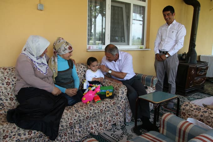 Başkan Dişli bir aileye umut oldu