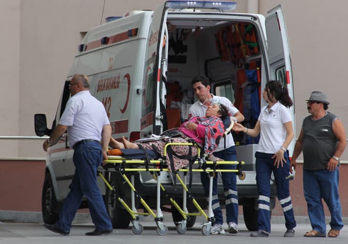 Dumandan etkilenen kadın hastanelik oldu