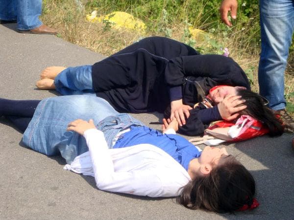 Feci kazada eşini kaybetti