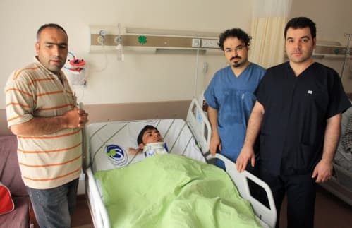 Suya dalınca boynu kırılan genç SEAH'a getirildi