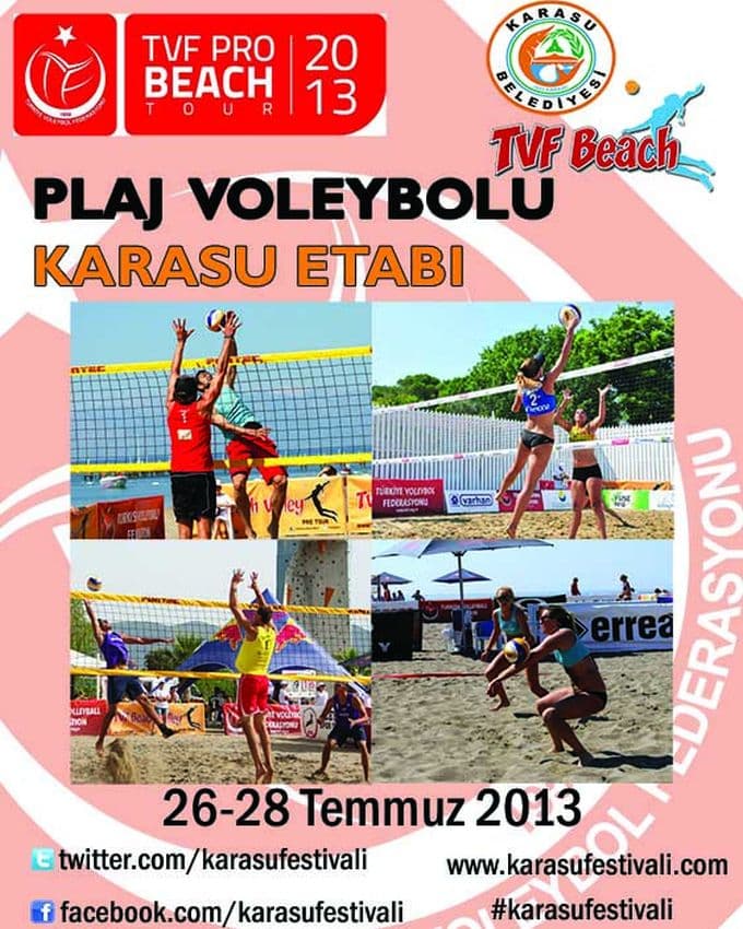 Plaj Voleybolu Türkiye Şampiyonası Karasu'da yapılacak