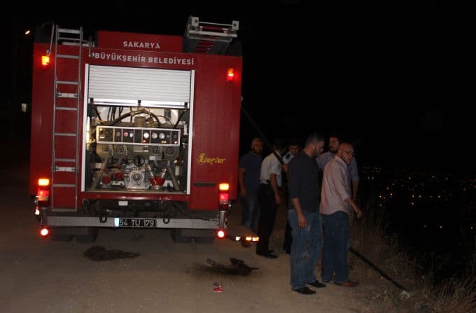 Gösteriş olsun diye attıkları havai fişek ormanı yaktı