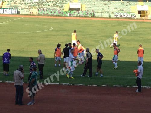 Sakaryaspor-Maltepespor maçında ilginç olay