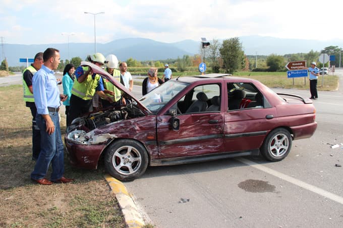 Kuzuluk'ta trafik kazası