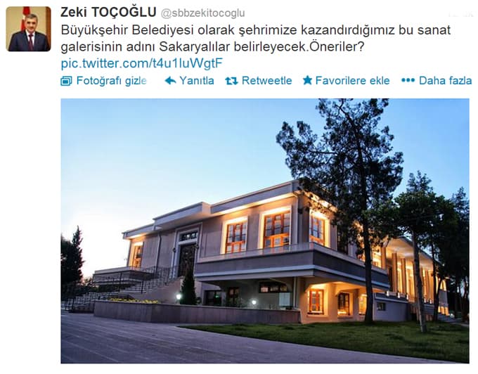 "Sanat galerisinin adı ne olsun?"