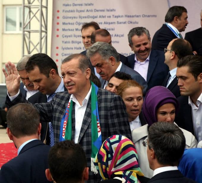 Şaban Dişli, Başbakan ile birlikte Rize'de